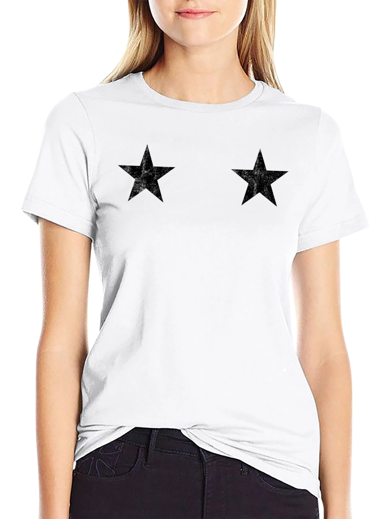 Black Star Graphic Tee - Casual Style