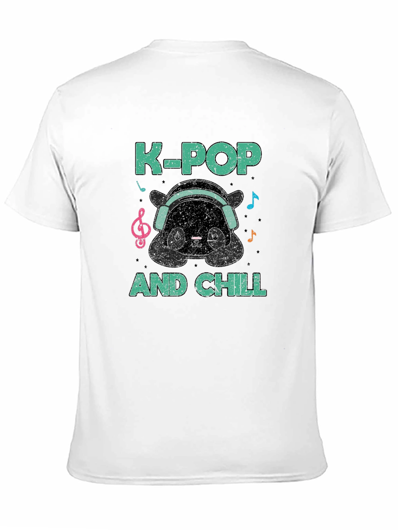 K-Pop and Chill Panda Graphic T-Shirt