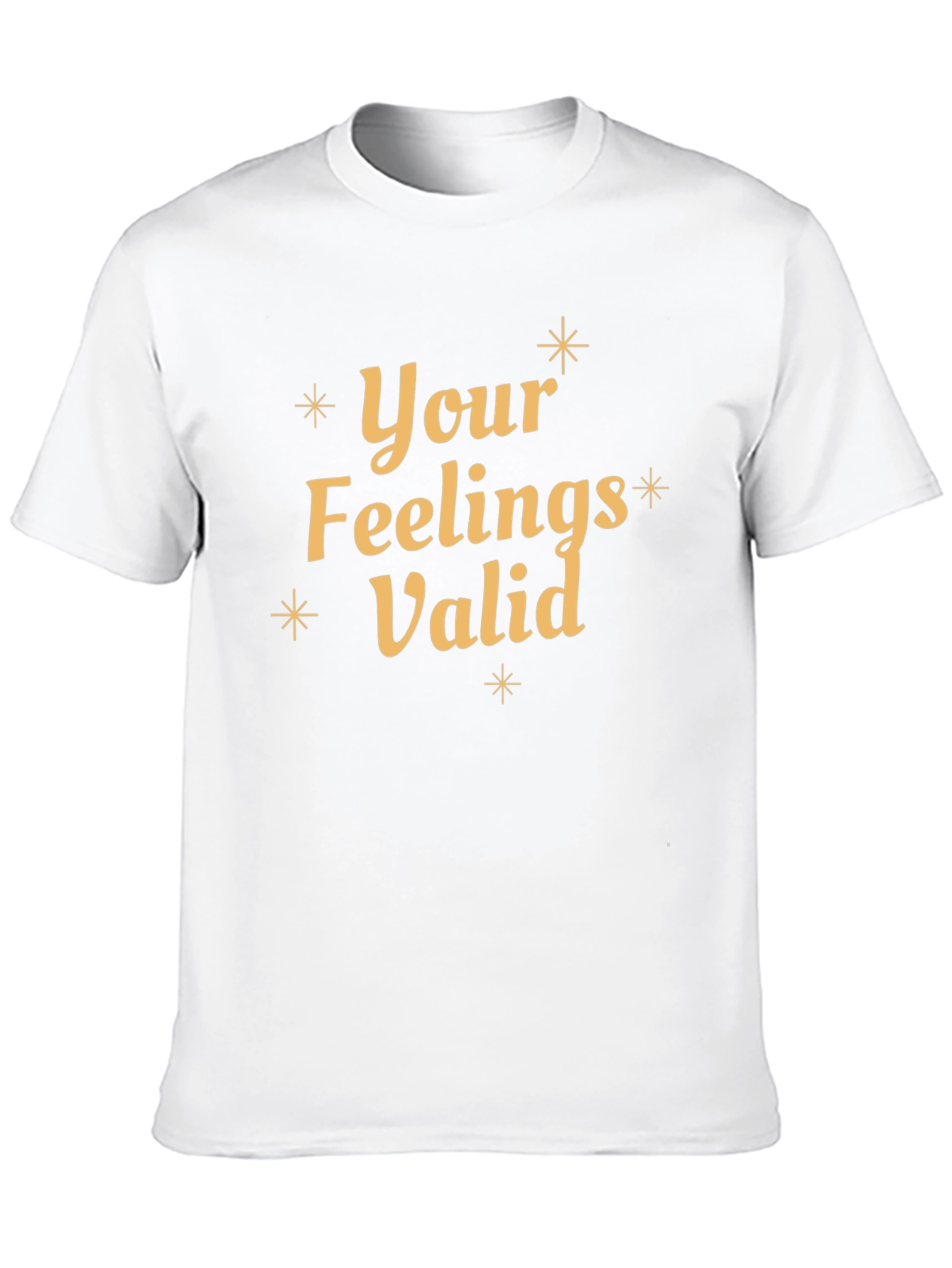 Your Feelings Valid Black Graphic T-Shirt