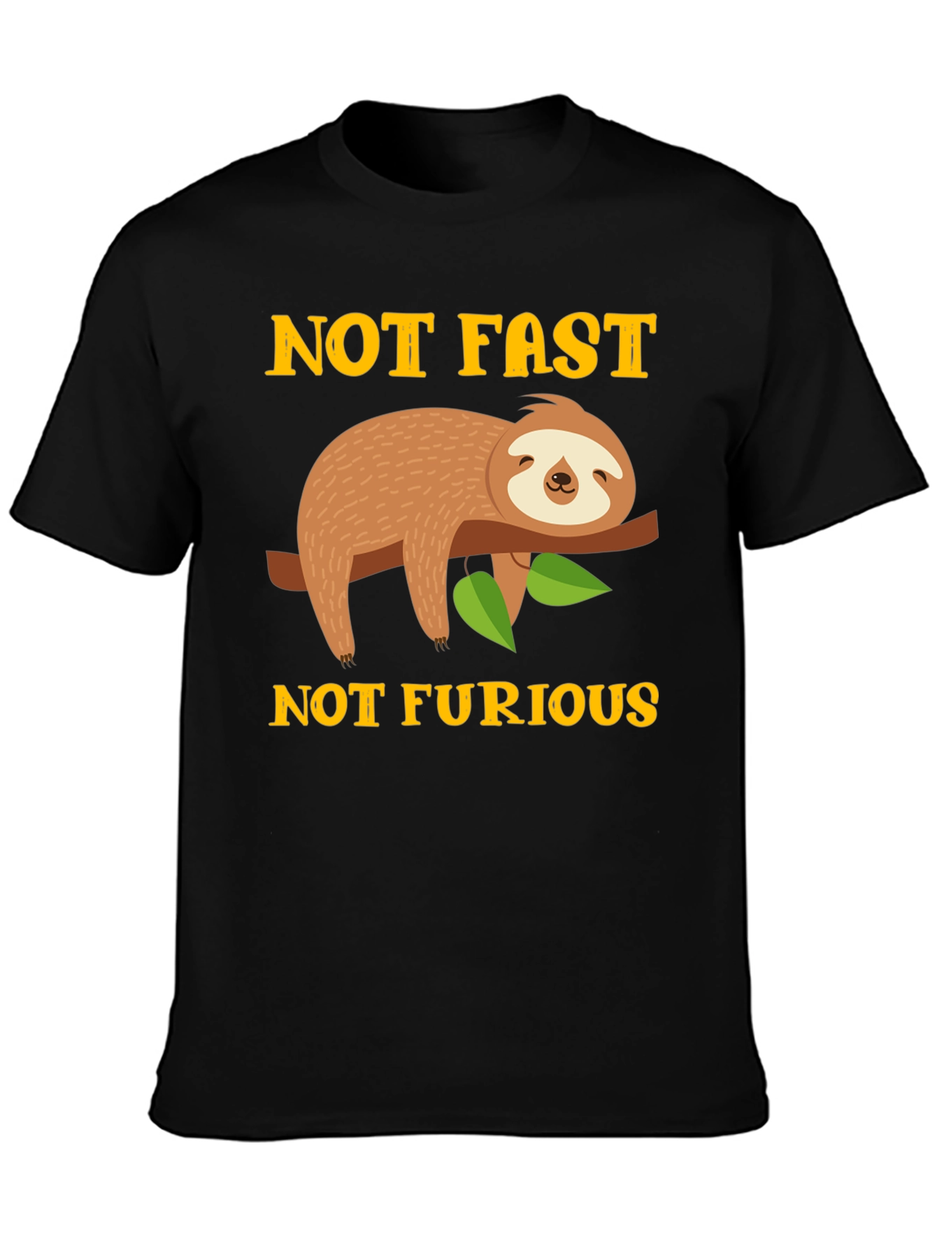 Not Fast Not Furious Sloth Graphic Tee