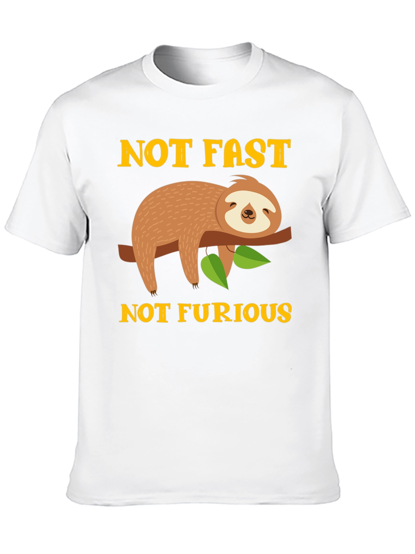 Not Fast Not Furious Sloth Graphic Tee