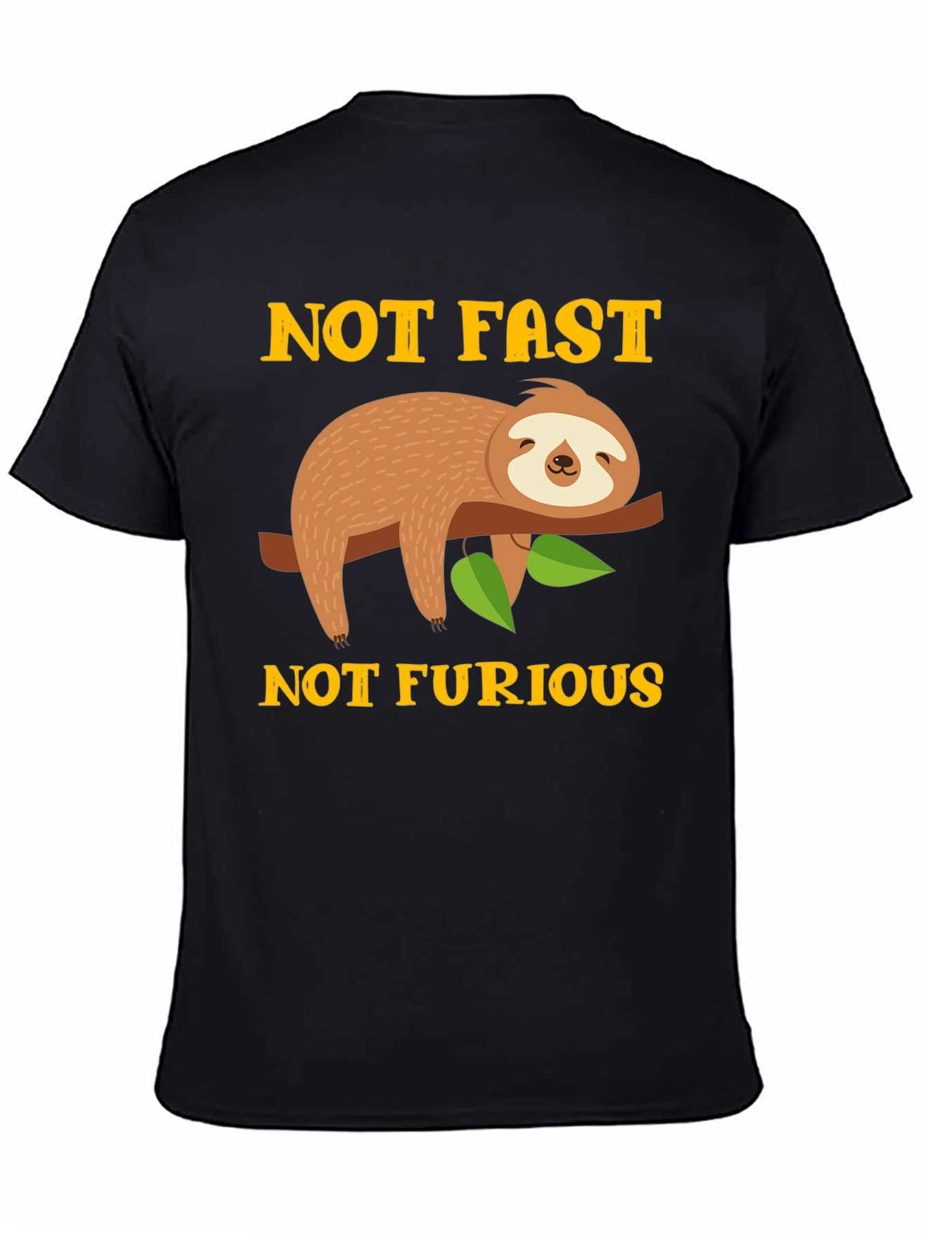 Not Fast Not Furious Sloth Graphic Tee