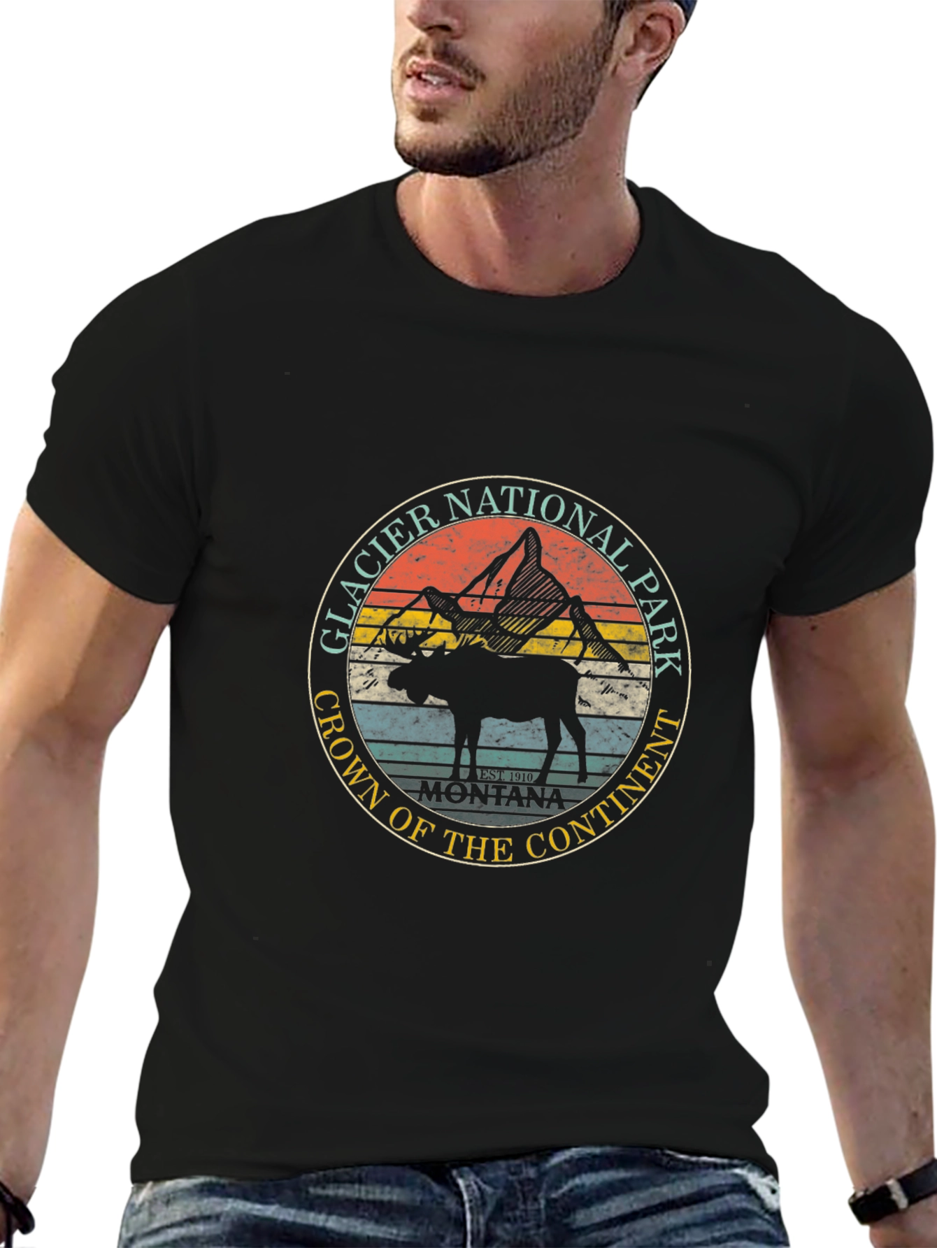 Glacier National Park Moose T-Shirt
