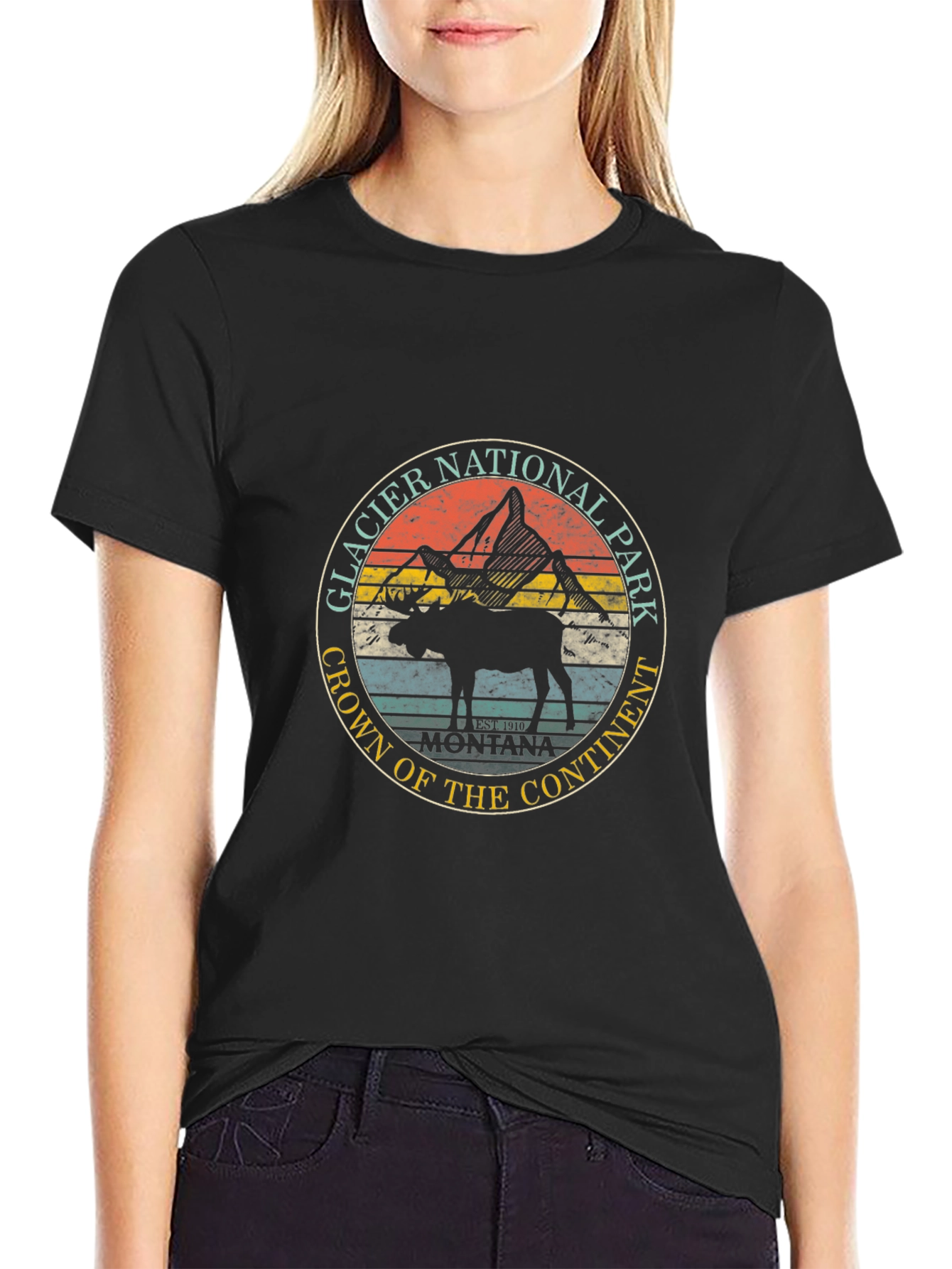 Glacier National Park Moose T-Shirt
