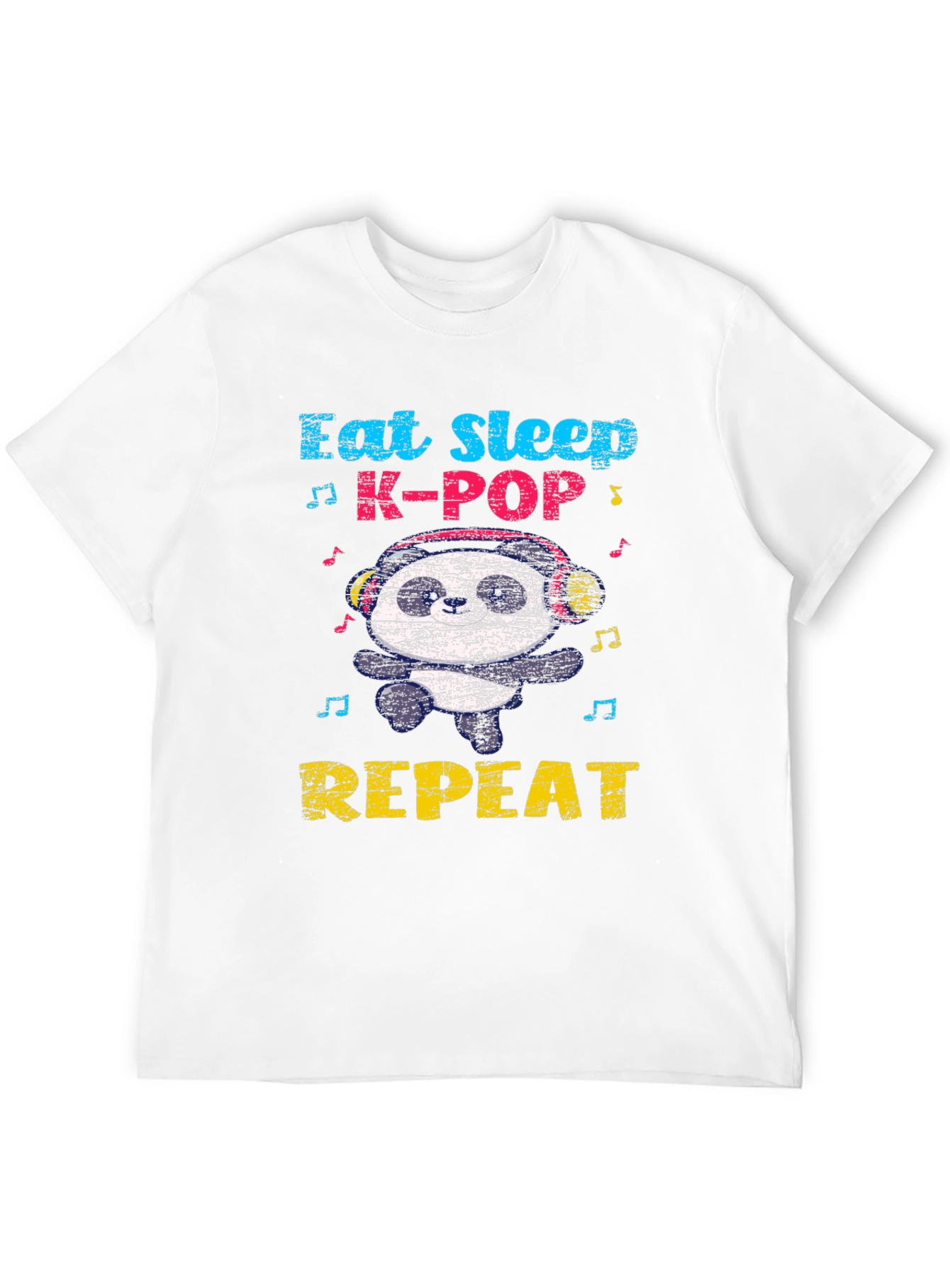 Eat Sleep K-Pop Panda Graphic Tee
