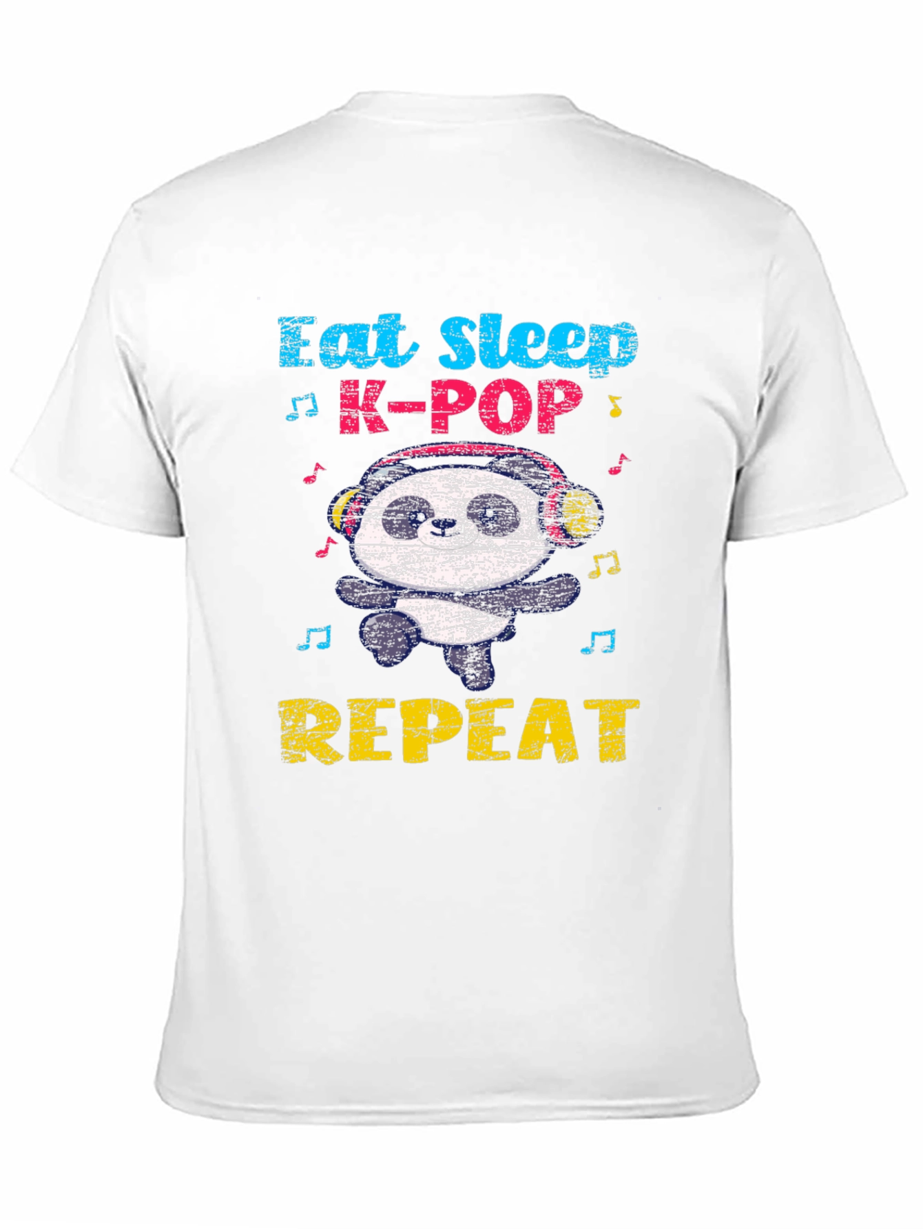 Eat Sleep K-Pop Panda Graphic Tee