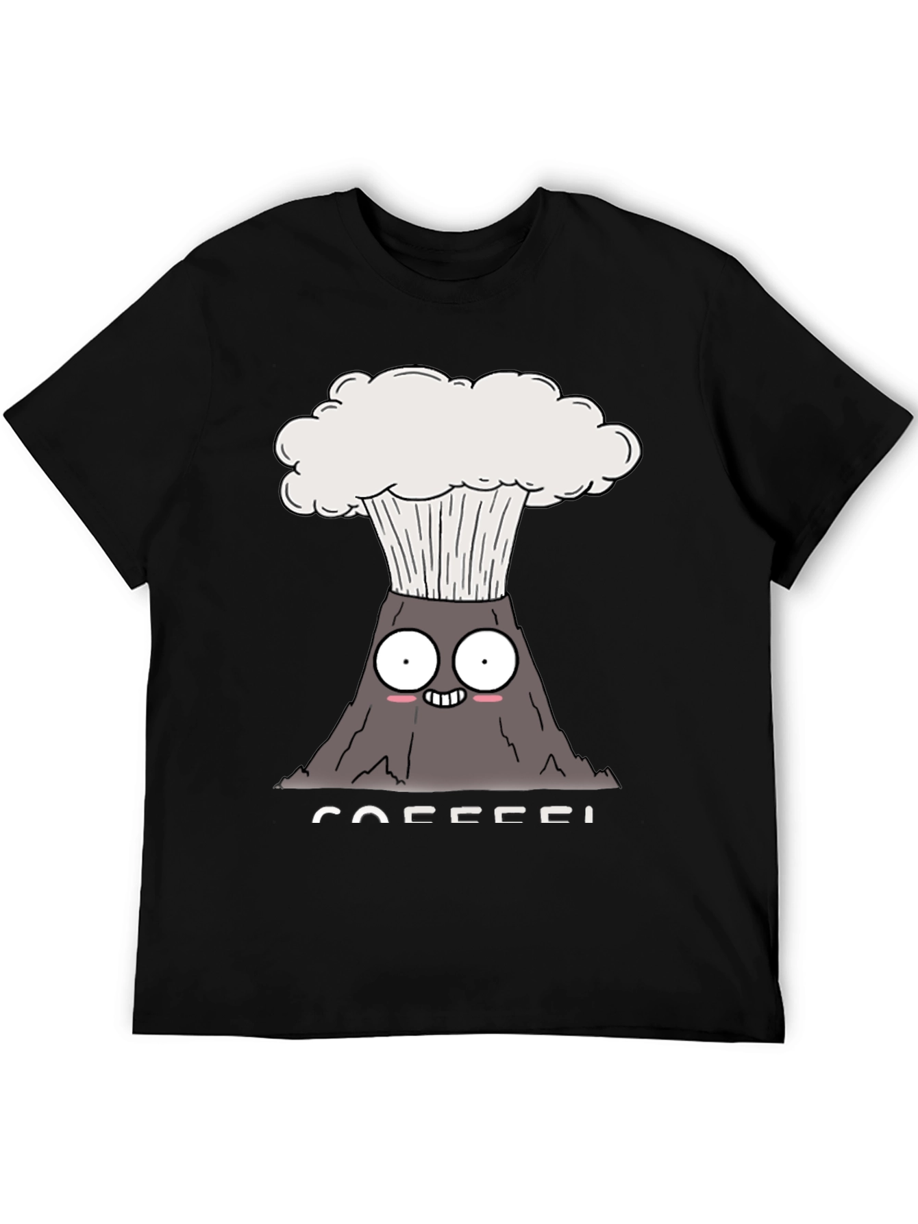 Coffee Volcano T-Shirt - Funny Graphic Tee