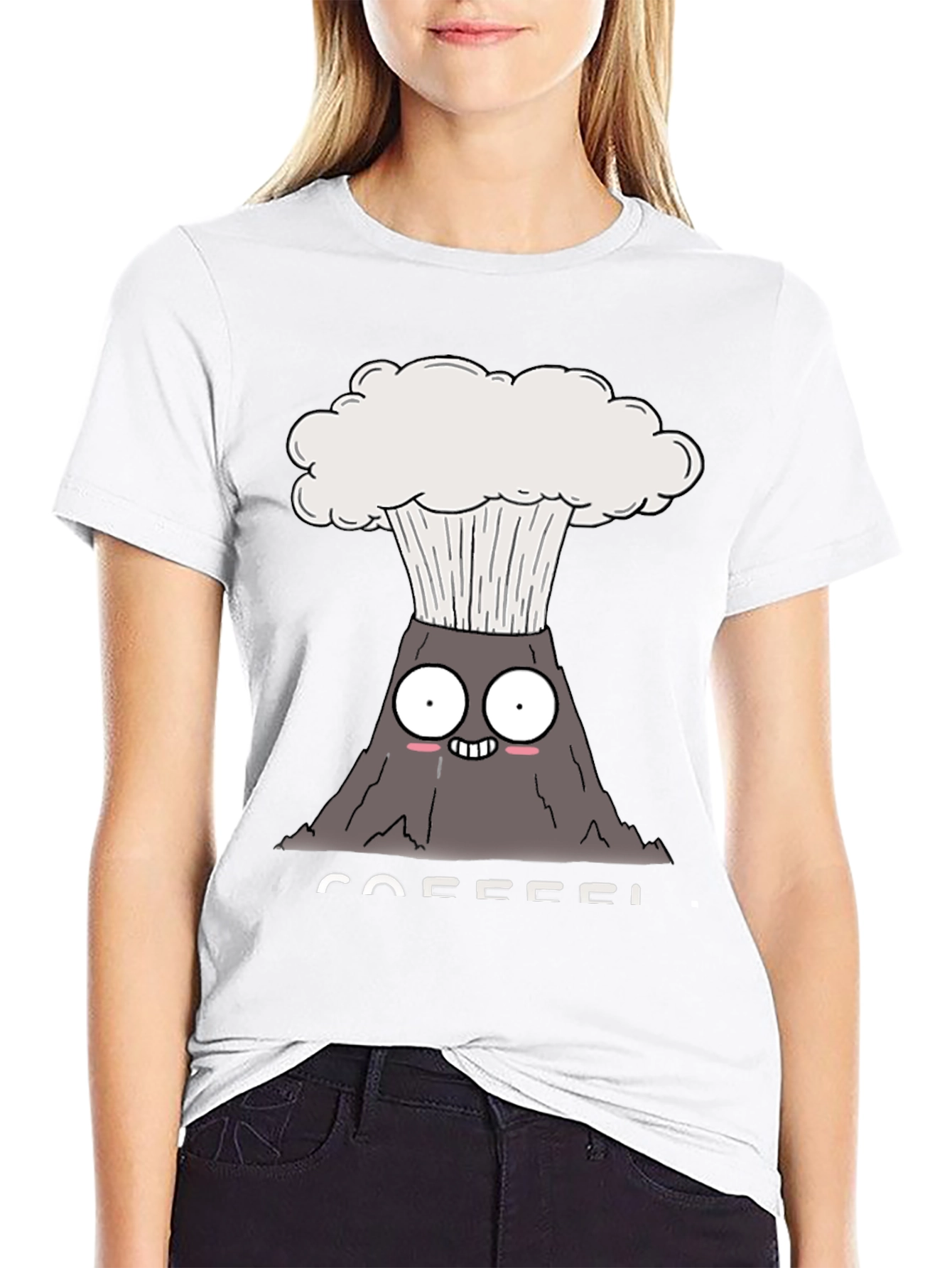 Coffee Volcano T-Shirt - Funny Graphic Tee