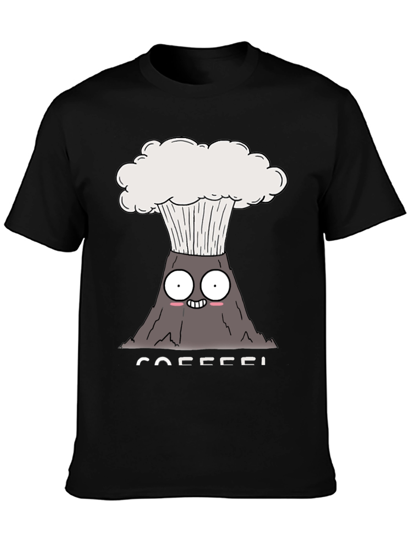 Coffee Volcano T-Shirt - Funny Graphic Tee