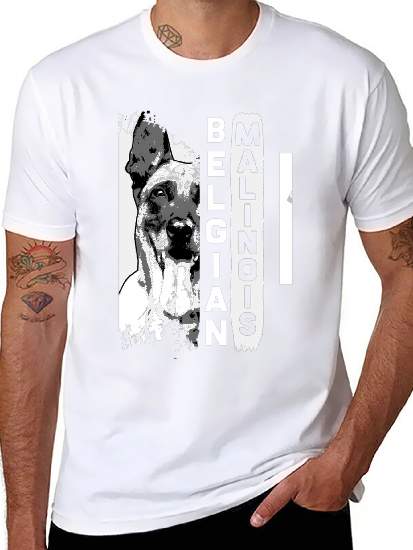 Belgian Malinois T-Shirt – Stylish Dog Lover Graphic Tee