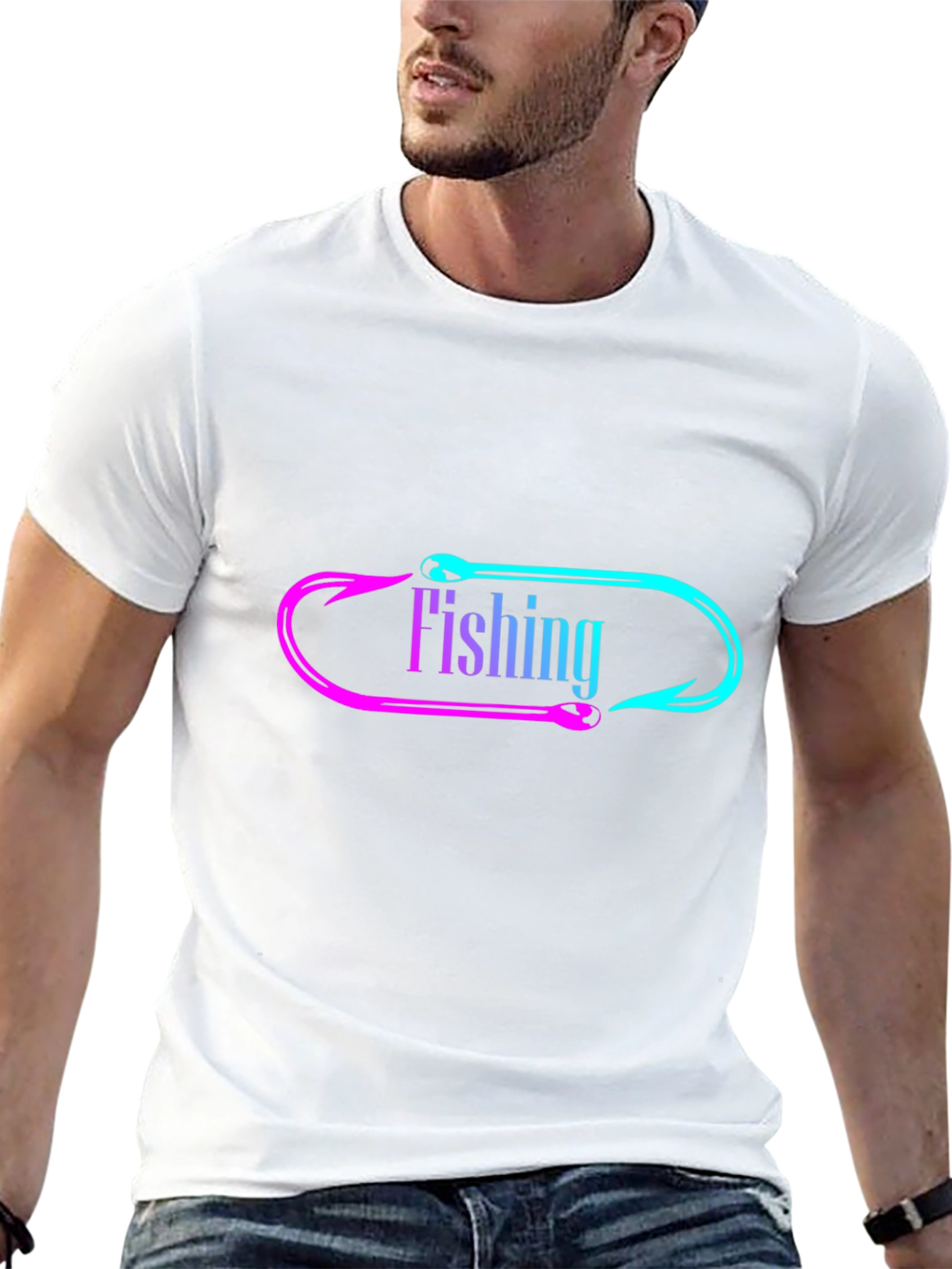 Fishing Hook Graphic Tee - Anglers Style!