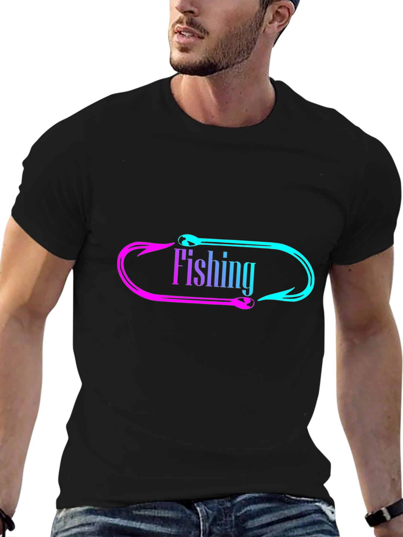 Fishing Hook Graphic Tee - Anglers Style!