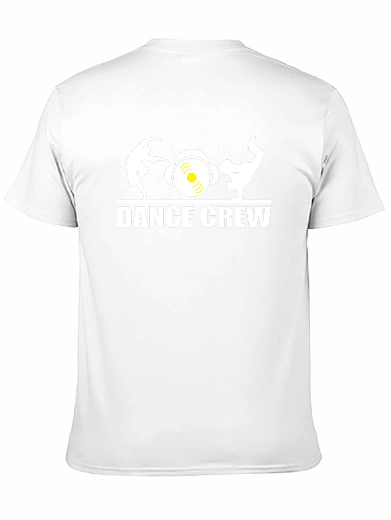 Dance Crew Graphic Tee - Black Cotton T-Shirt