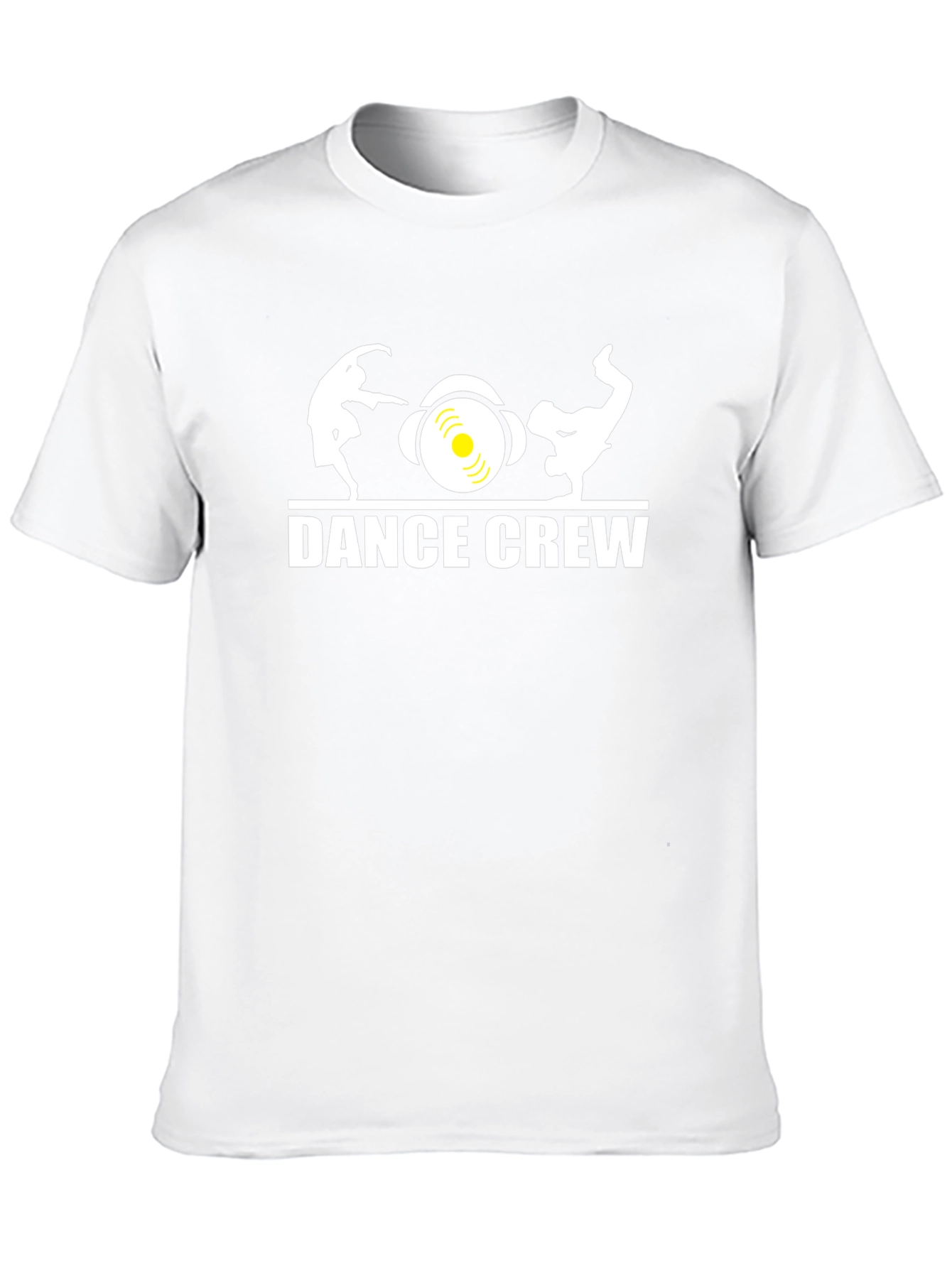Dance Crew Graphic Tee - Black Cotton T-Shirt
