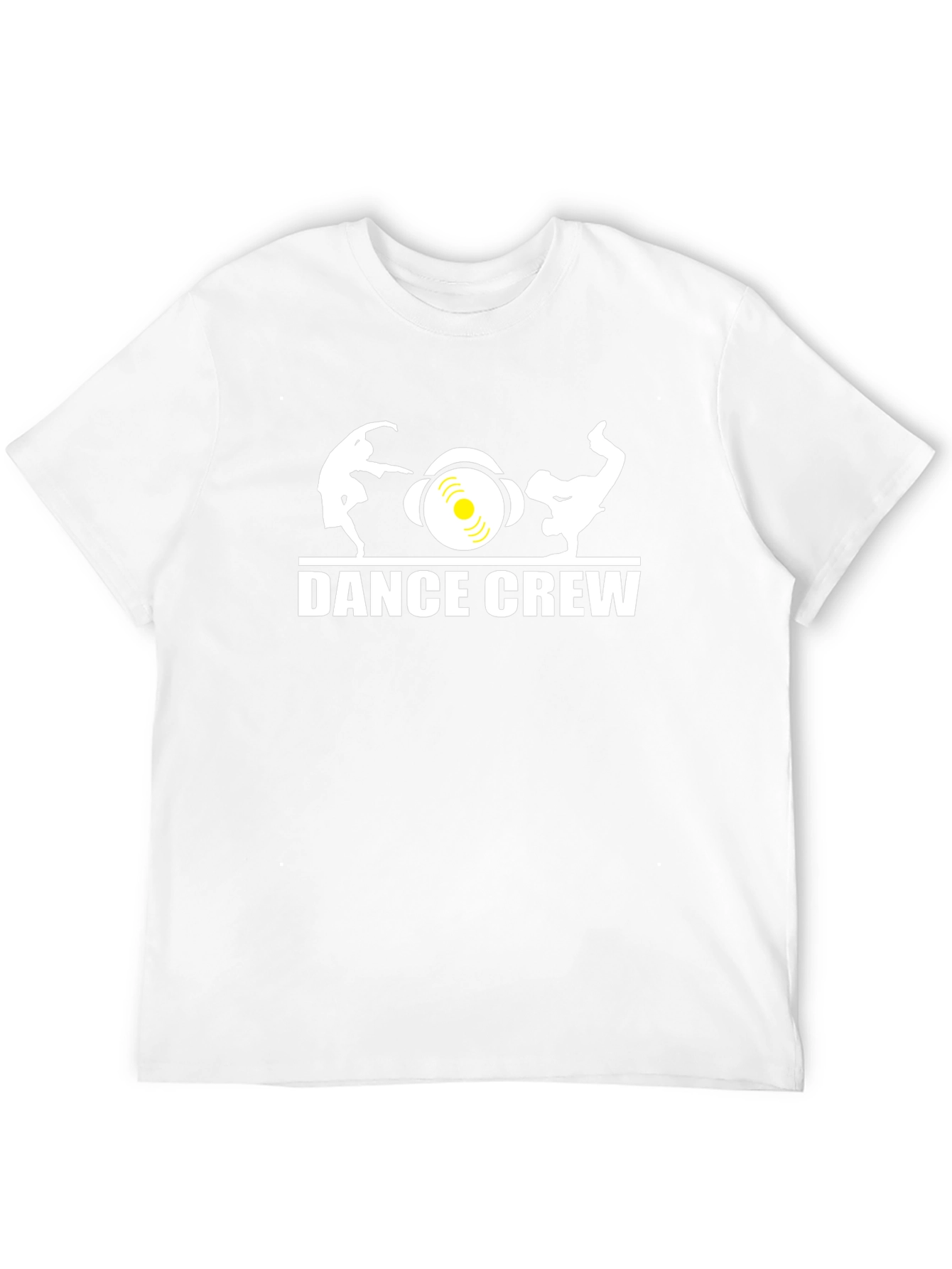 Dance Crew Graphic Tee - Black Cotton T-Shirt