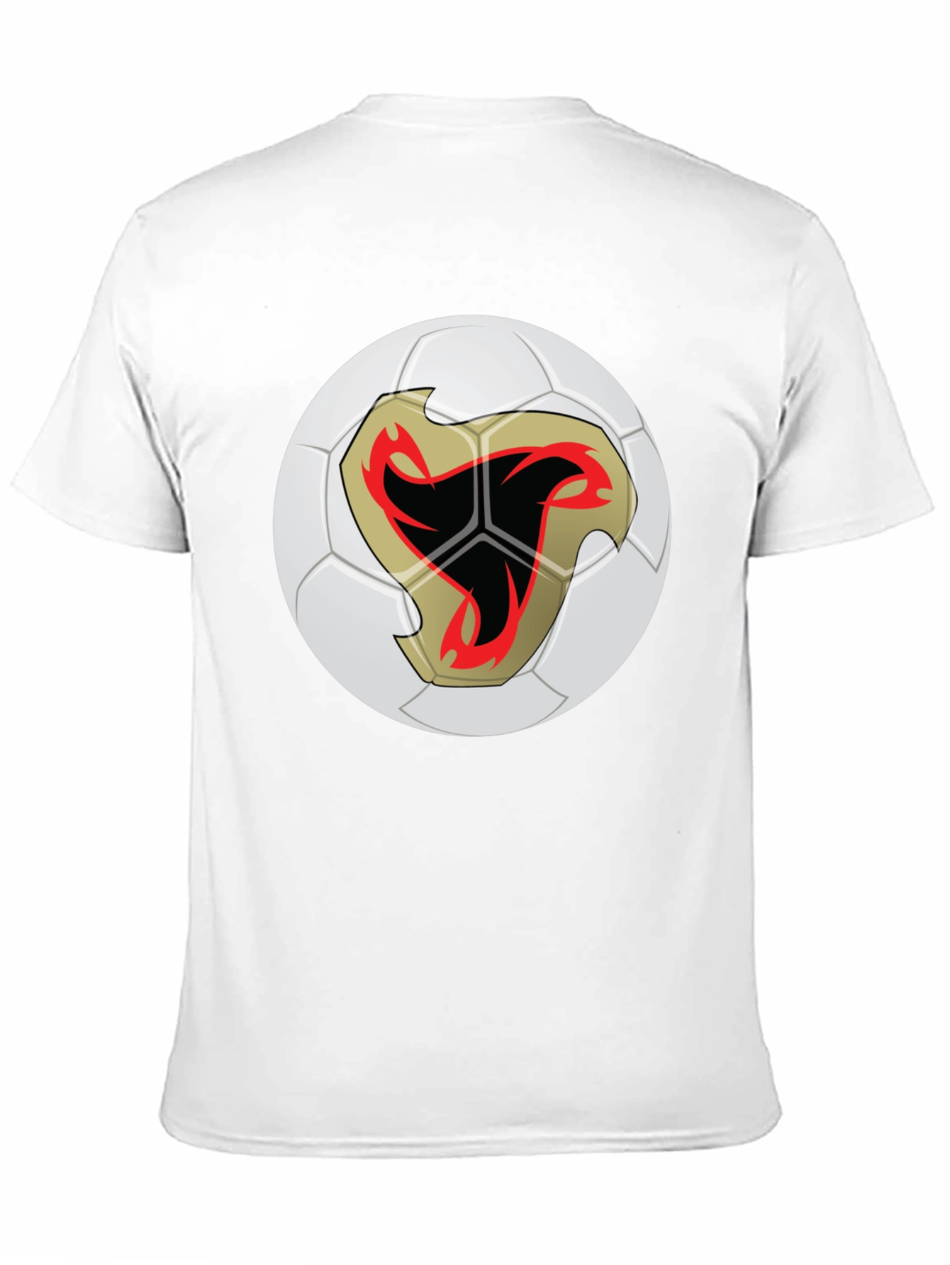 Soccer Ball Graphic Tee - Stylish Black T-Shirt