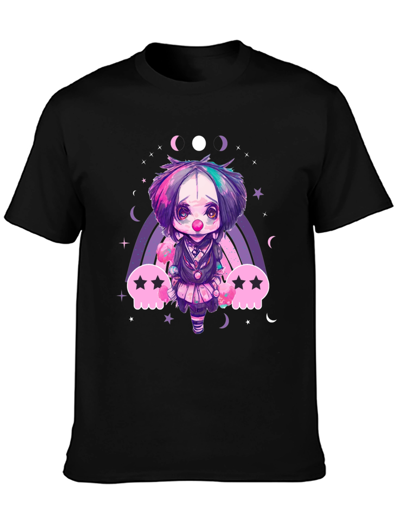 Kawaii Pastel Goth Clown T-Shirt