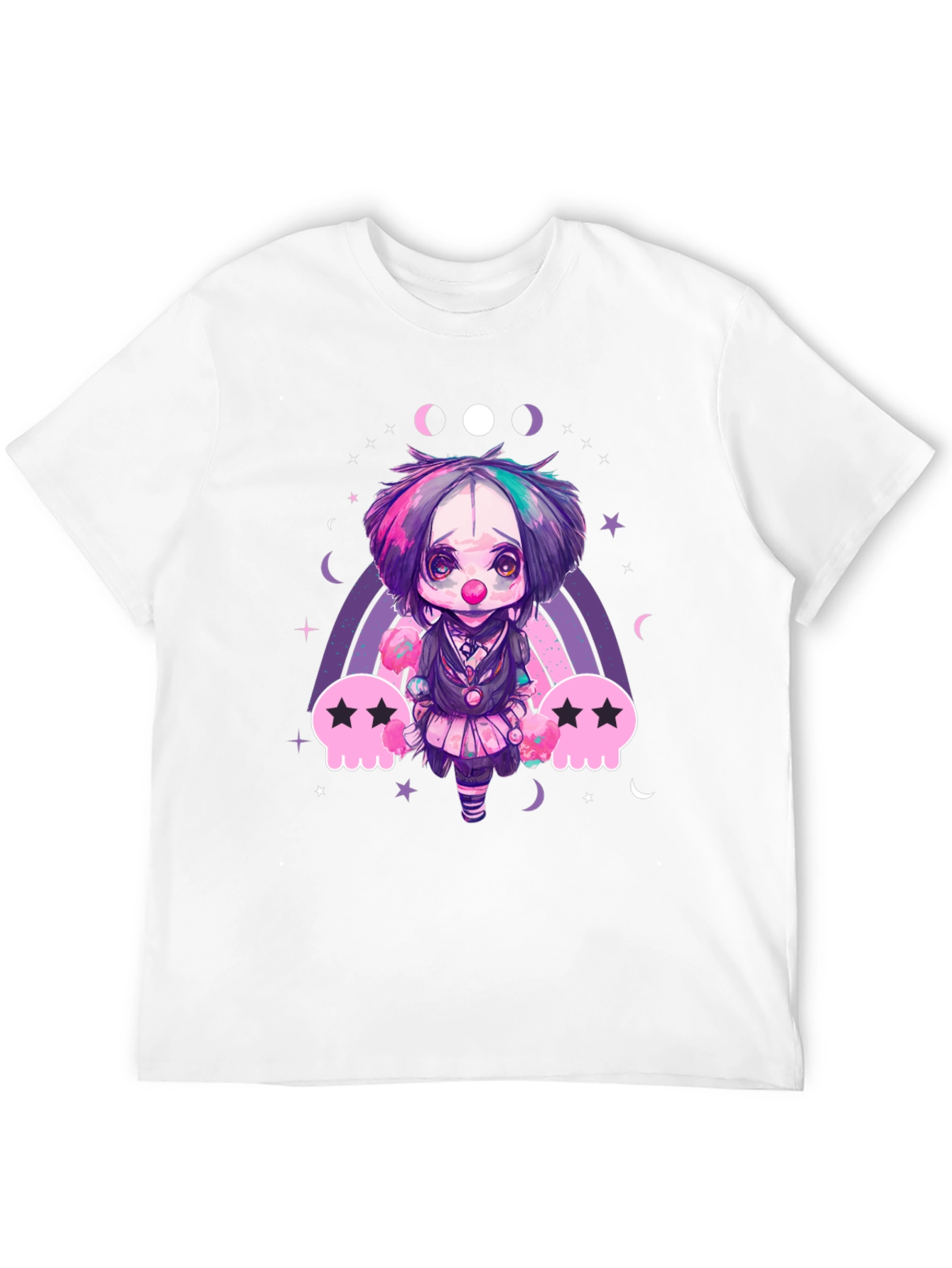 Kawaii Pastel Goth Clown T-Shirt