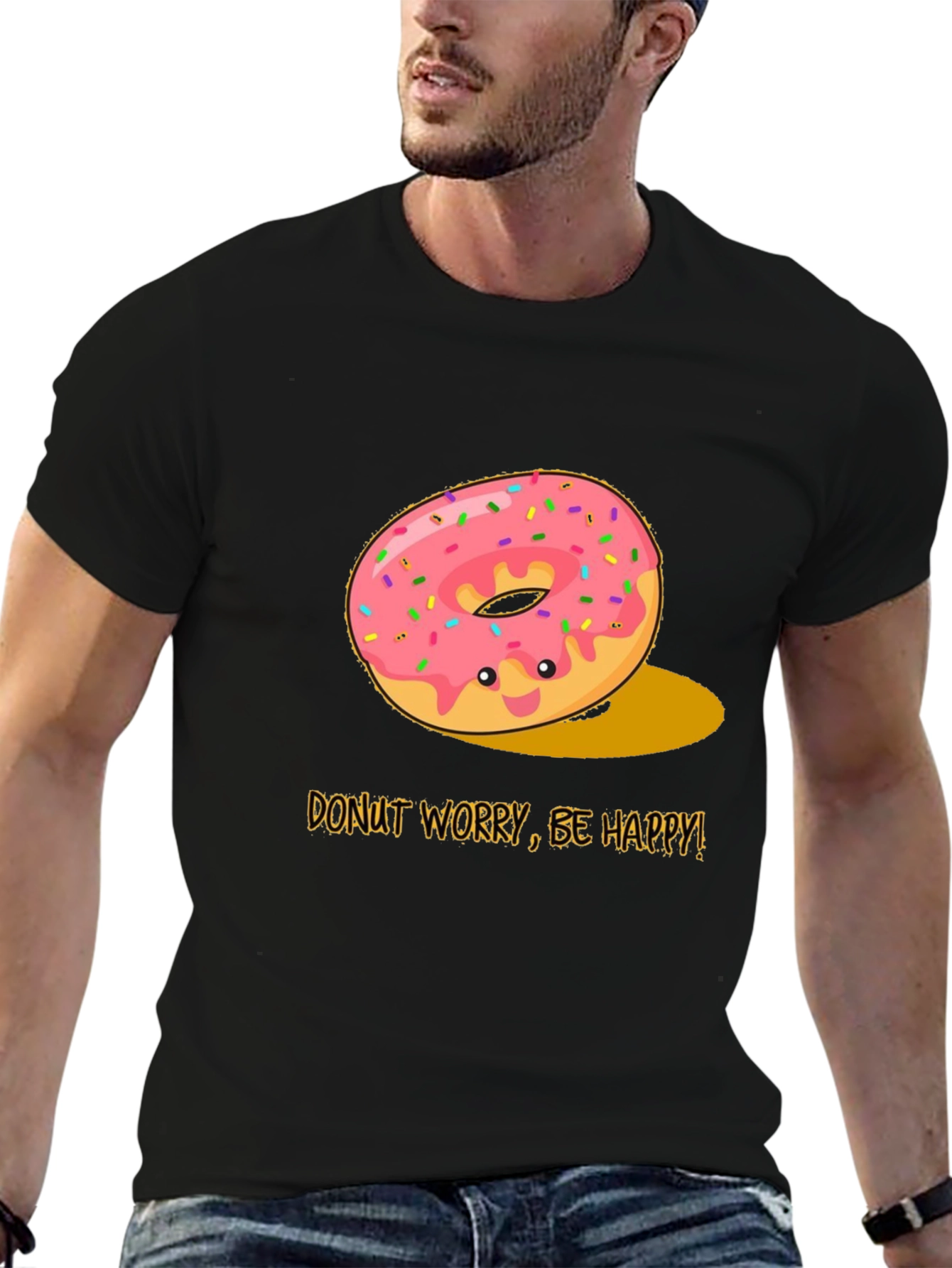 Donut Worry Be Happy Graphic Tee