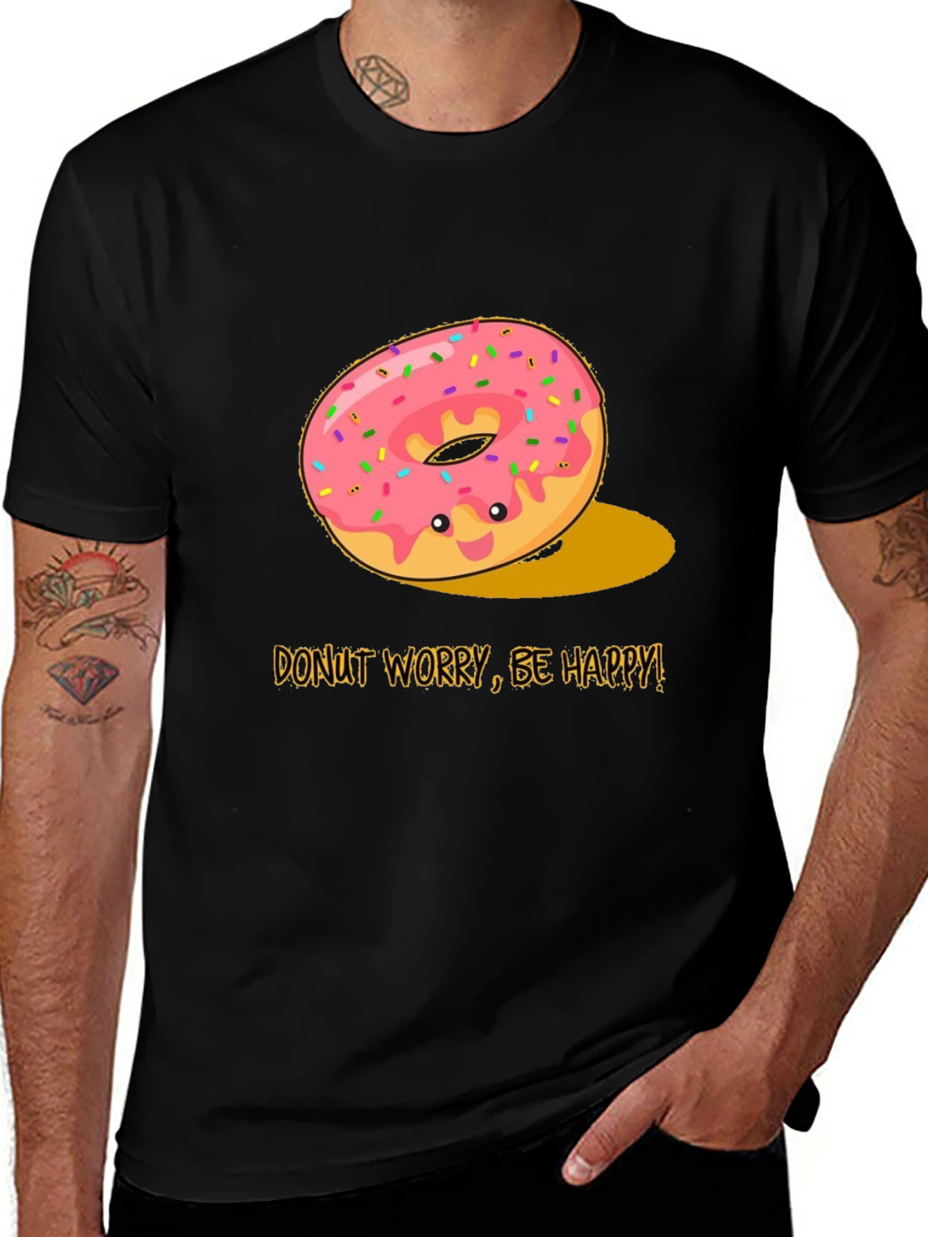 Donut Worry Be Happy Graphic Tee