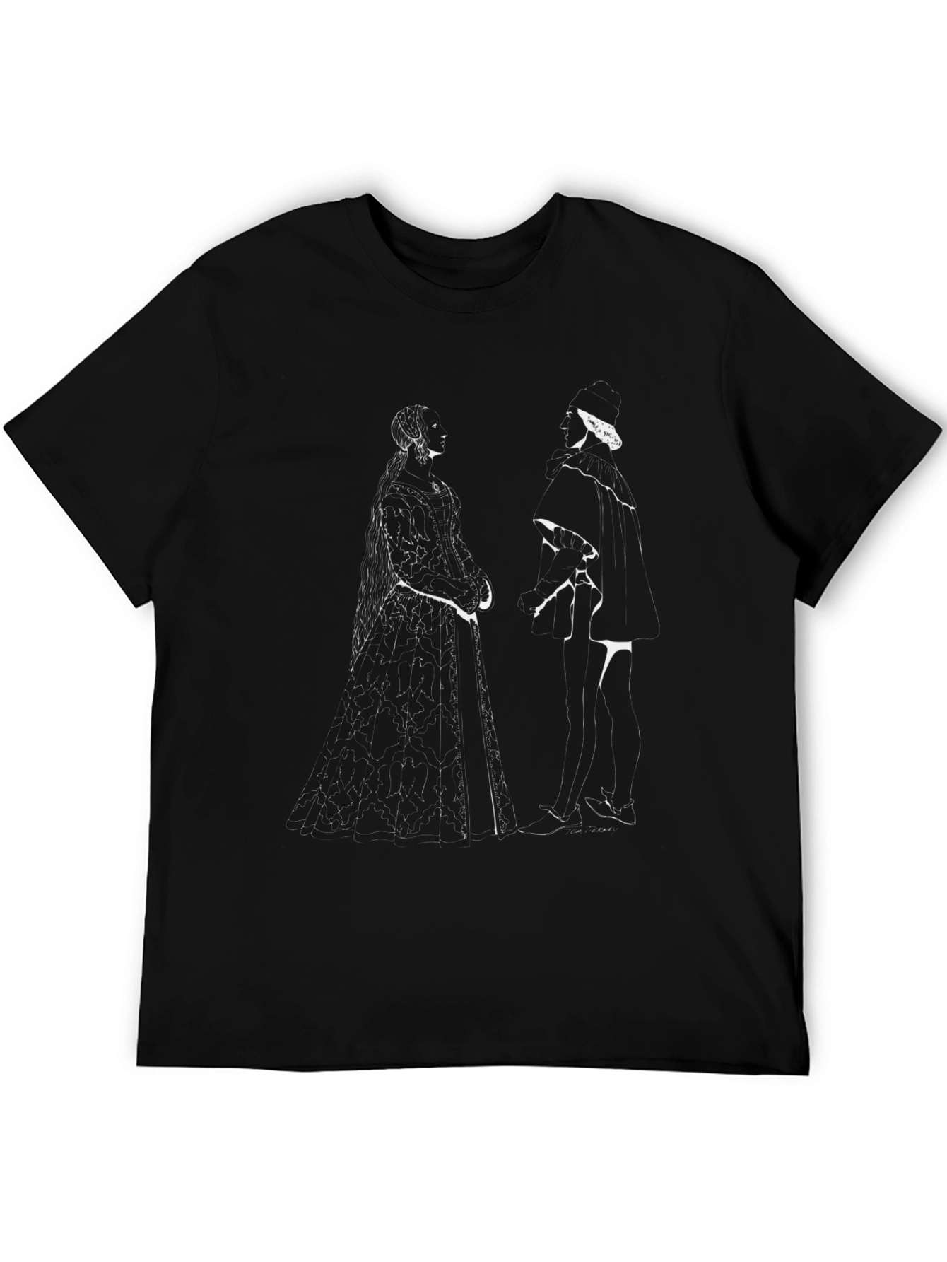 Renaissance Art Graphic Tee - Classic Black T-Shirt