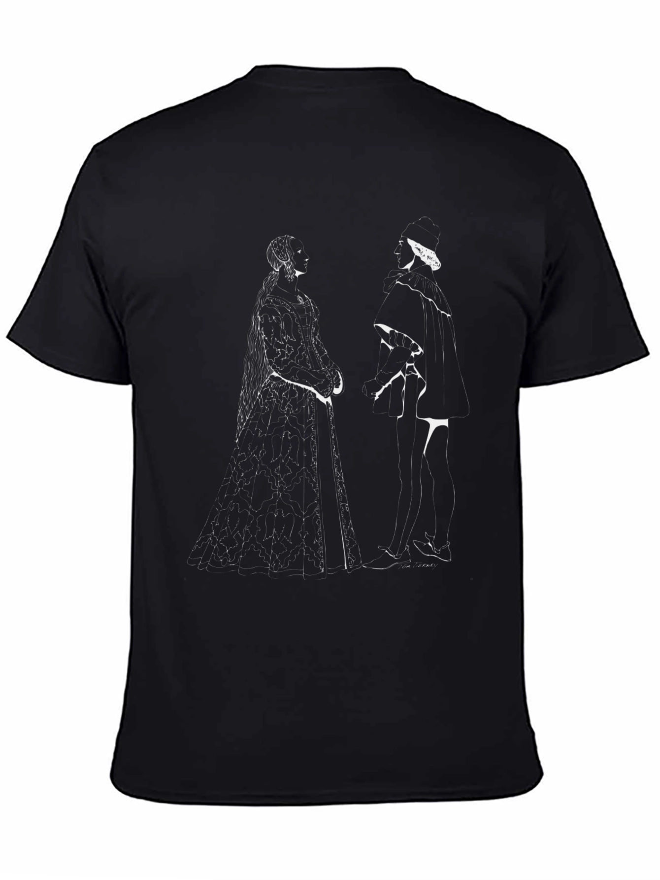 Renaissance Art Graphic Tee - Classic Black T-Shirt