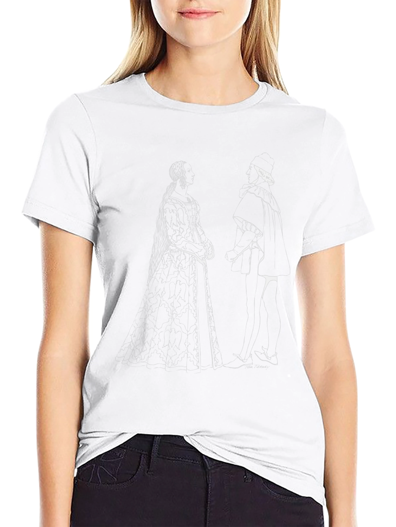 Renaissance Art Graphic Tee - Classic Black T-Shirt
