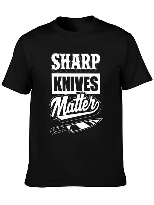 Sharp Knives Matter T-Shirt Chef Tee