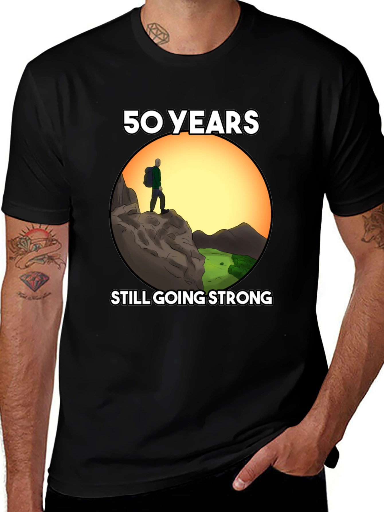 50 Years Still Going Strong Hiking T-Shirt