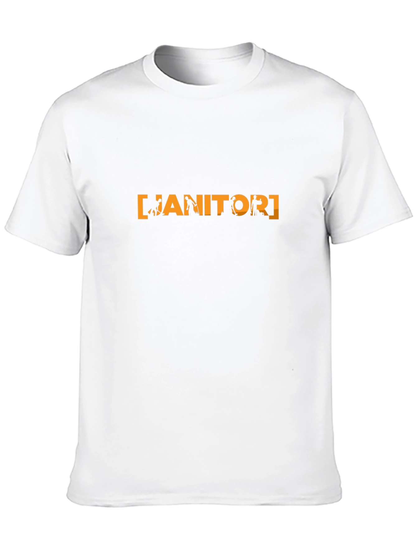 Janitor Graphic Tee - Novelty Crew Neck T-Shirt