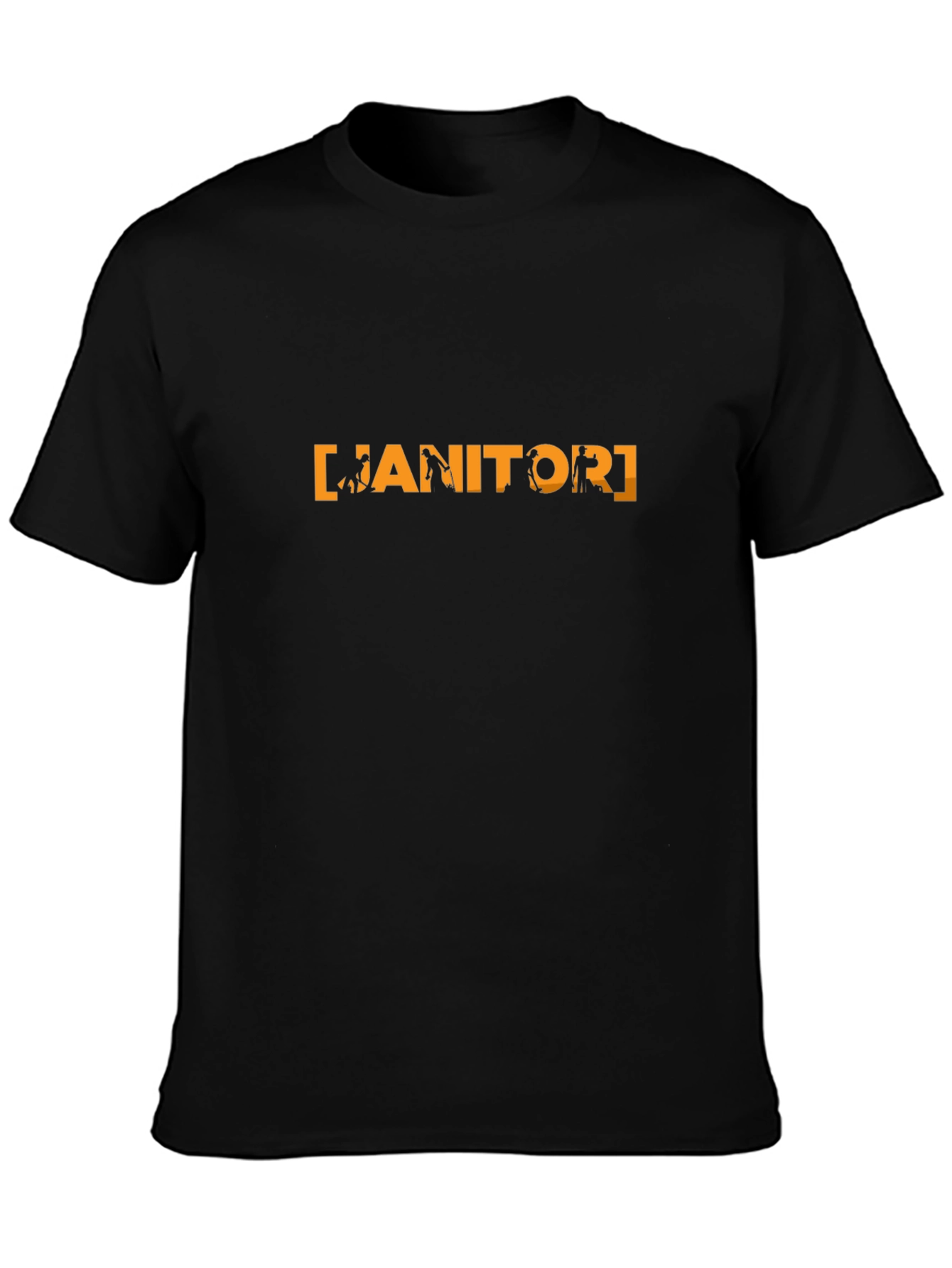 Janitor Graphic Tee - Novelty Crew Neck T-Shirt