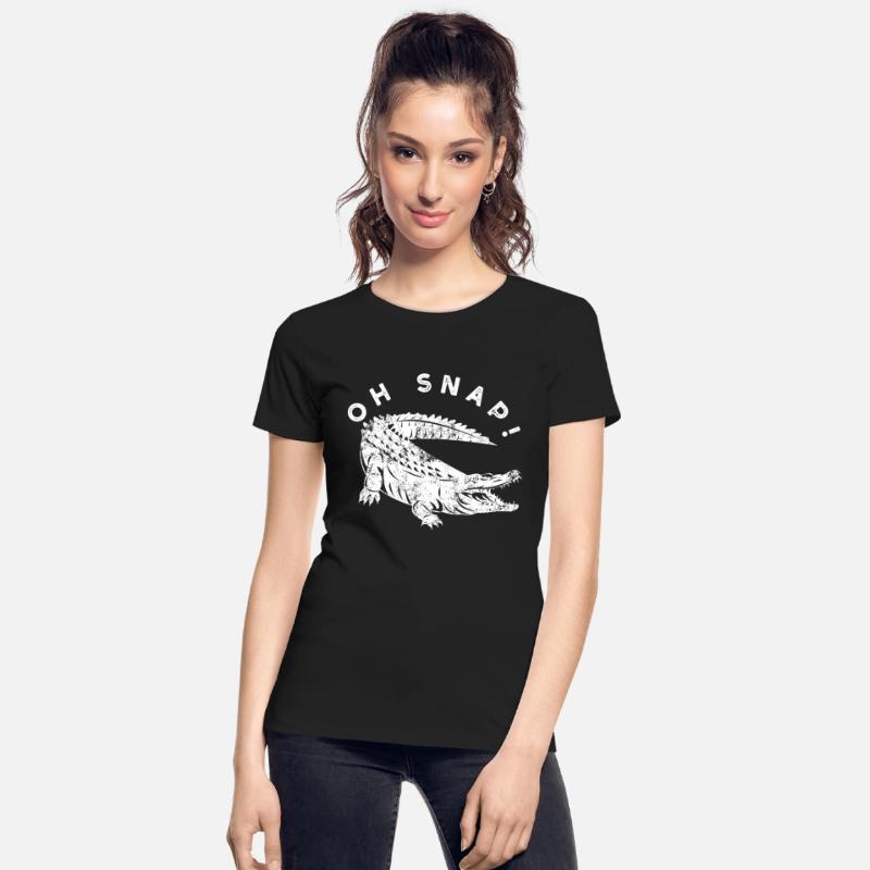 Oh Snap Distressed Vintage Style Alligator Graphic