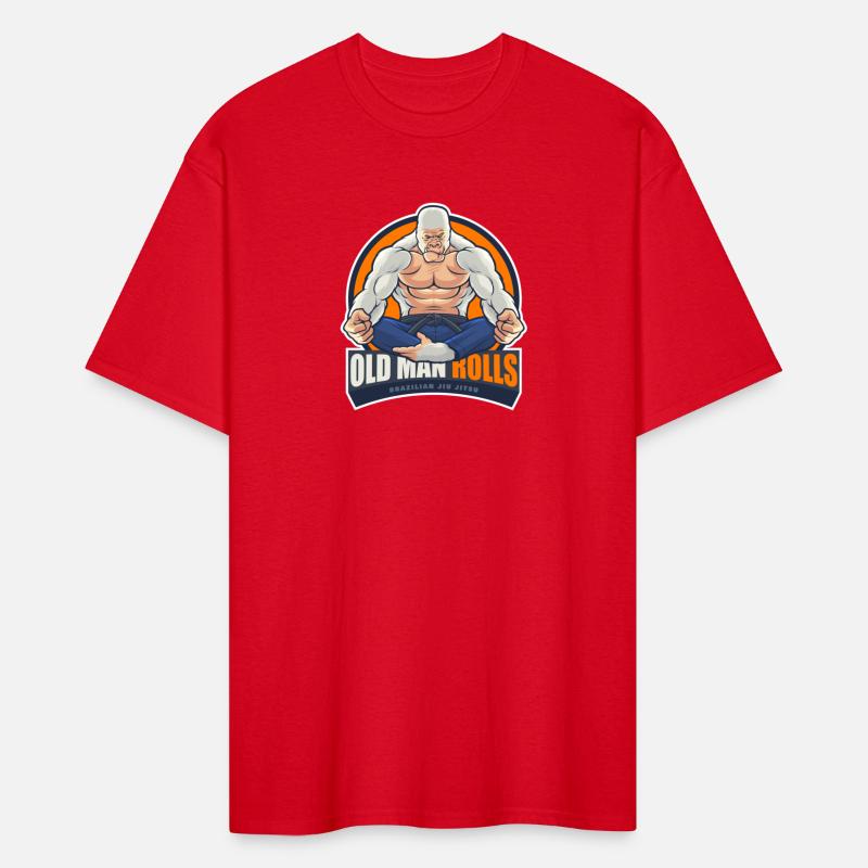 Old Man Rolls Gorilla Jiu Jitsu Fighter