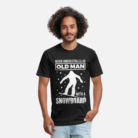 Old Snowboarder Grandpa