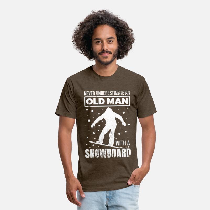 Old Snowboarder Grandpa