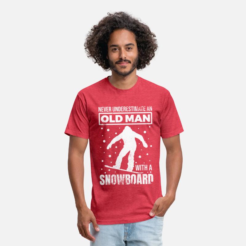 Old Snowboarder Grandpa