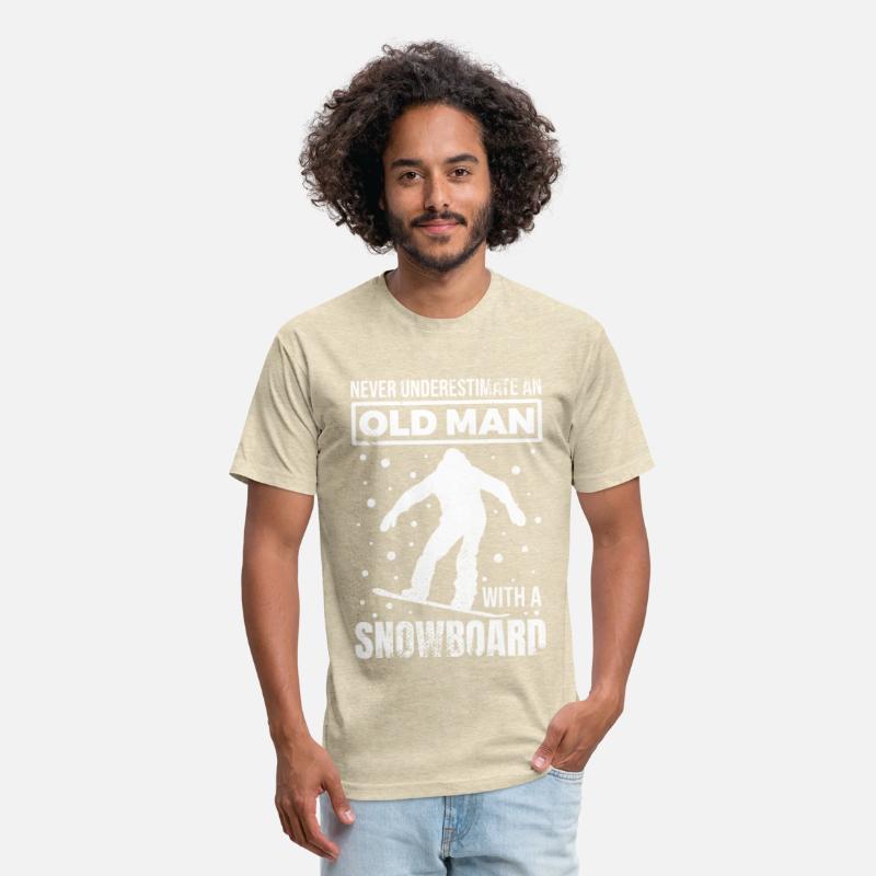 Old Snowboarder Grandpa