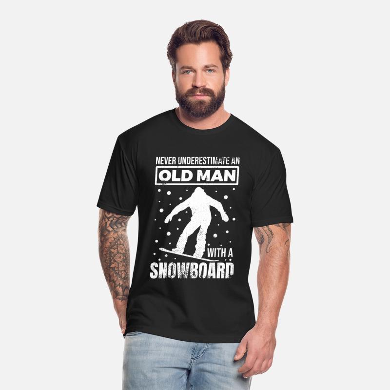 Old Snowboarder Grandpa