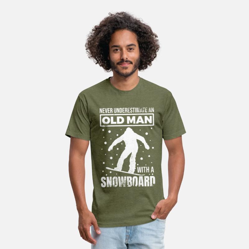 Old Snowboarder Grandpa
