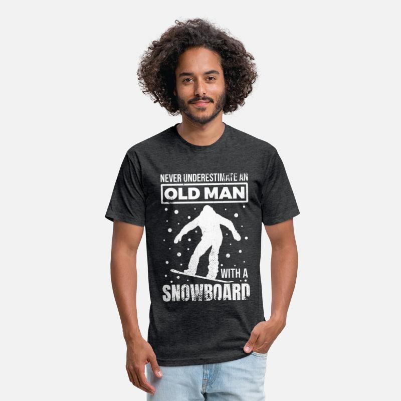 Old Snowboarder Grandpa