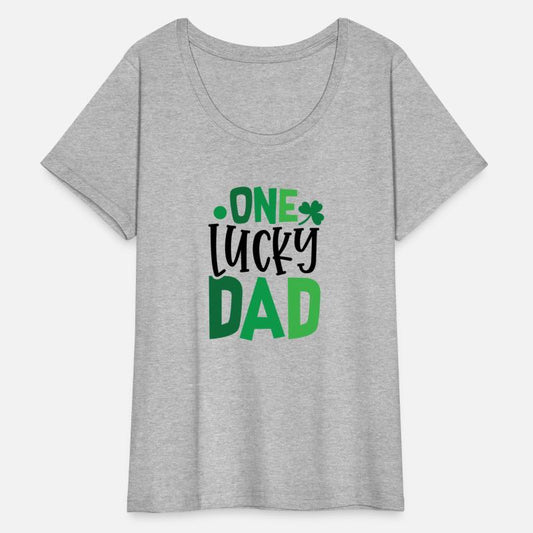 One Lucky Dad Clover Shamrock Irish Ireland