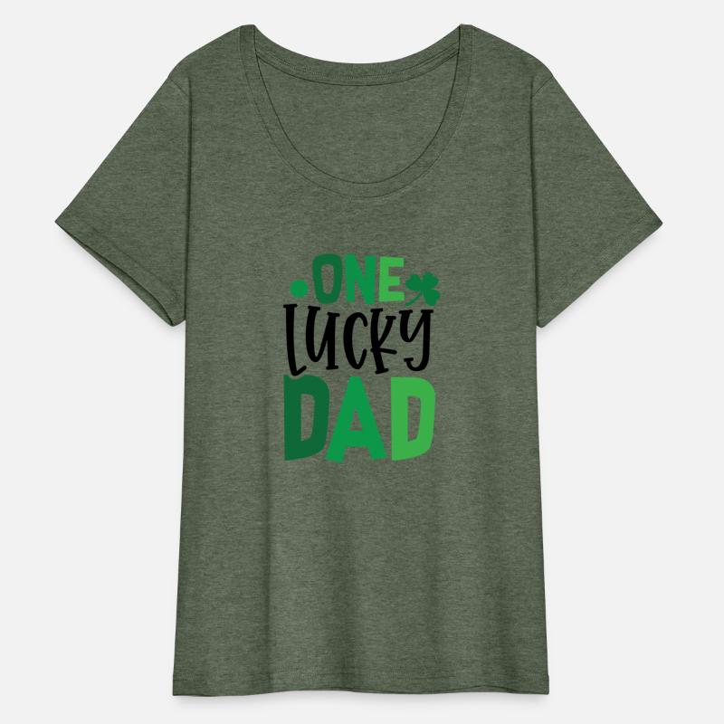 One Lucky Dad Clover Shamrock Irish Ireland
