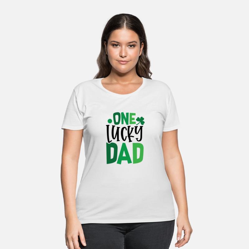 One Lucky Dad Clover Shamrock Irish Ireland