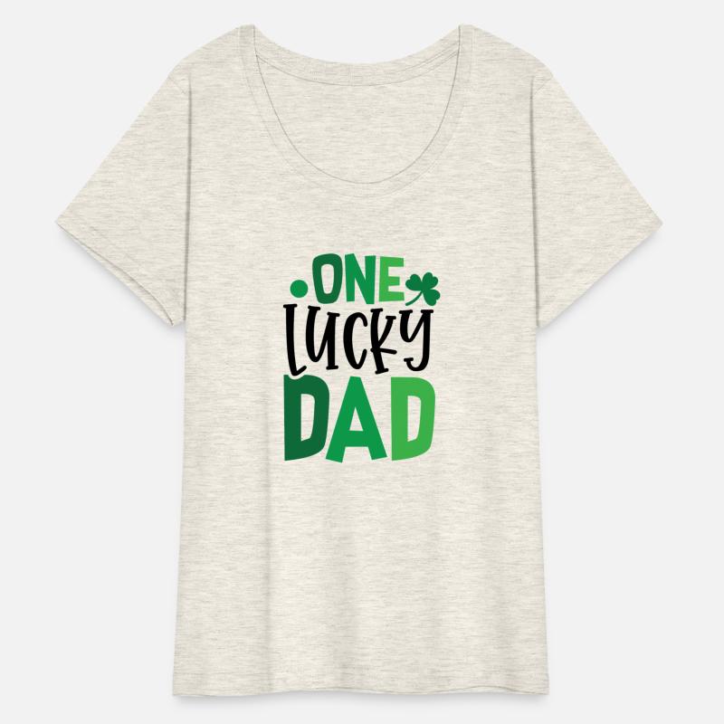 One Lucky Dad Clover Shamrock Irish Ireland