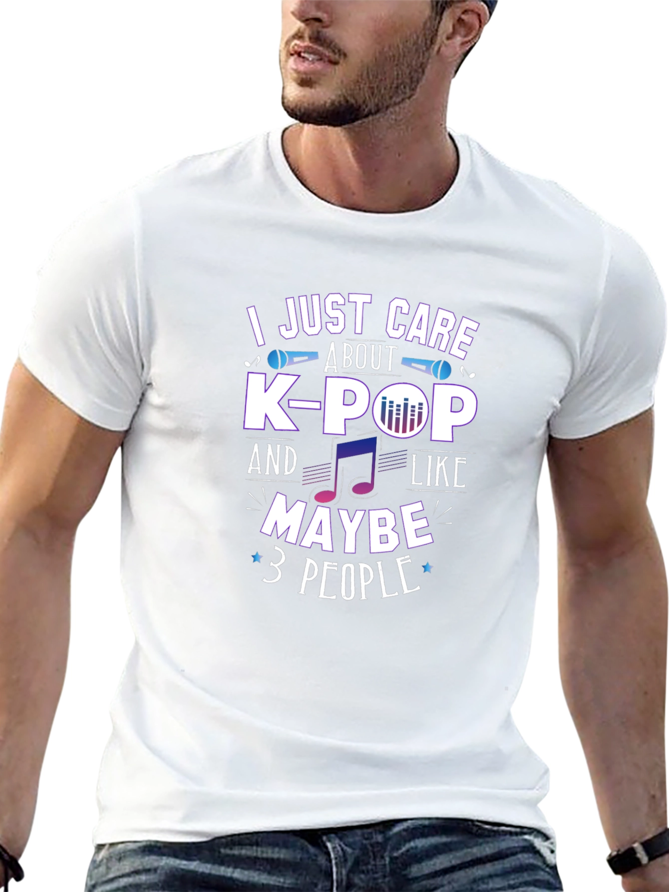 K-Pop Fan T-Shirt - I Just Care About K-Pop