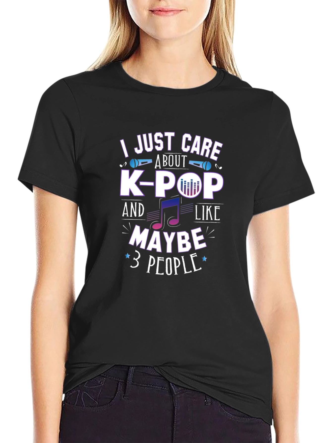 K-Pop Fan T-Shirt - I Just Care About K-Pop