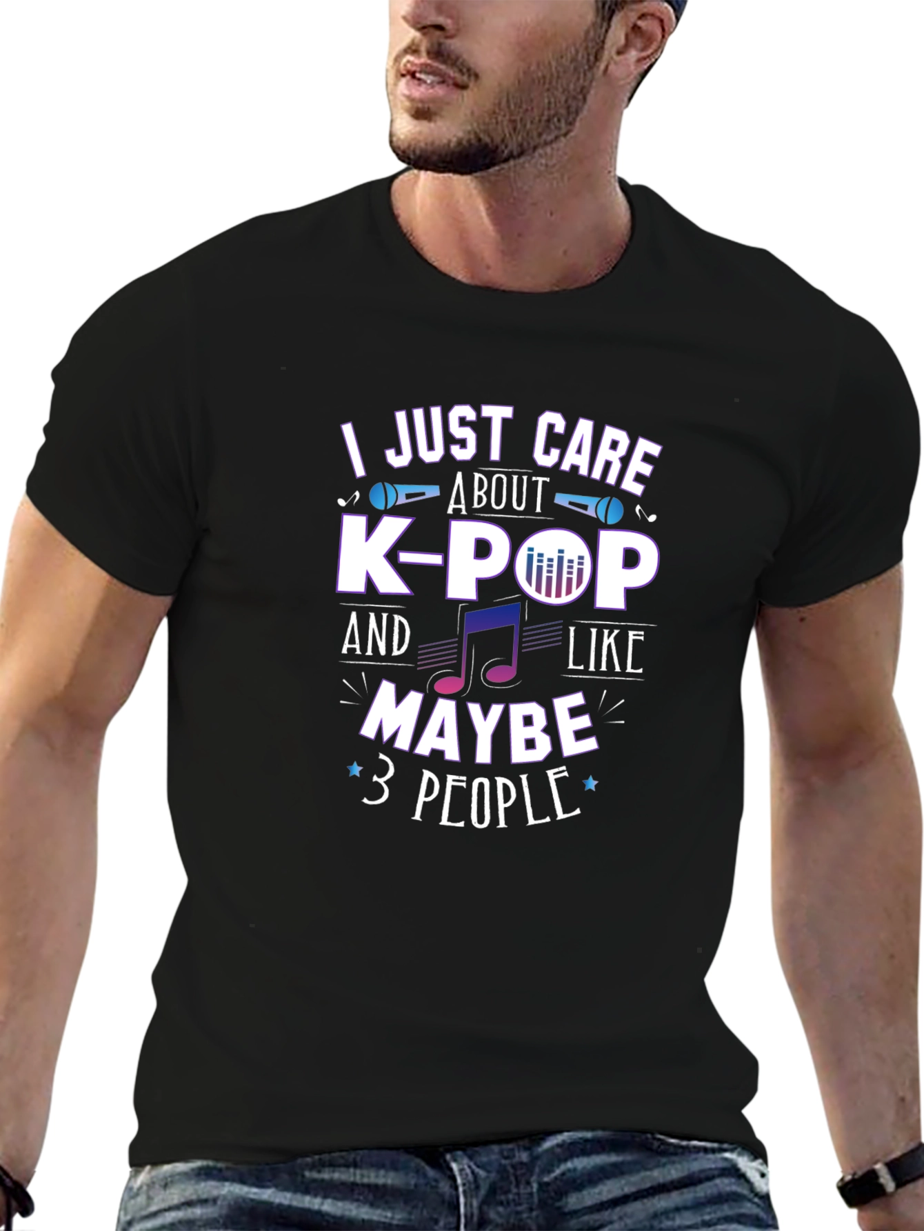 K-Pop Fan T-Shirt - I Just Care About K-Pop