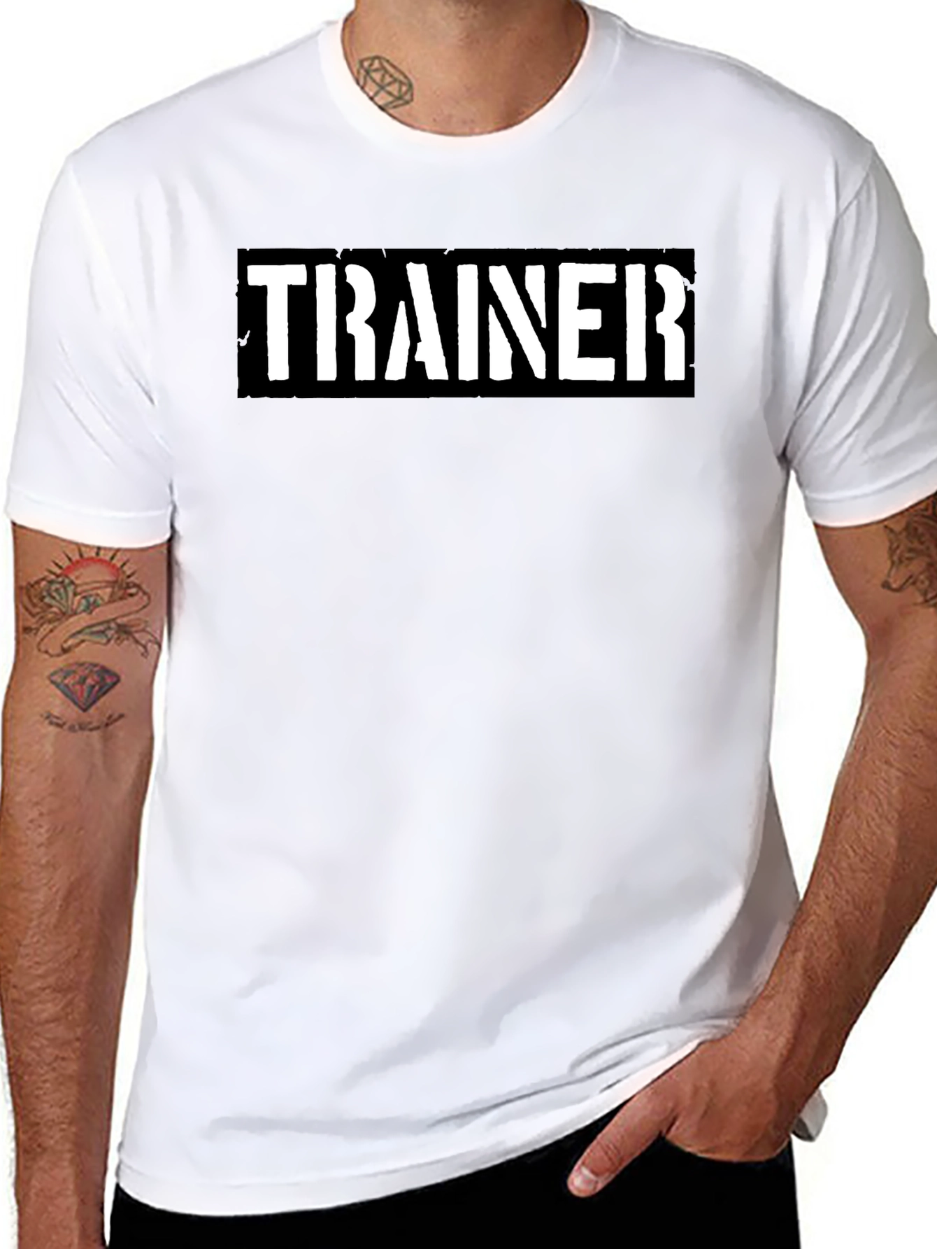 Trainer T-Shirt: Bold Black and Ready to Go!