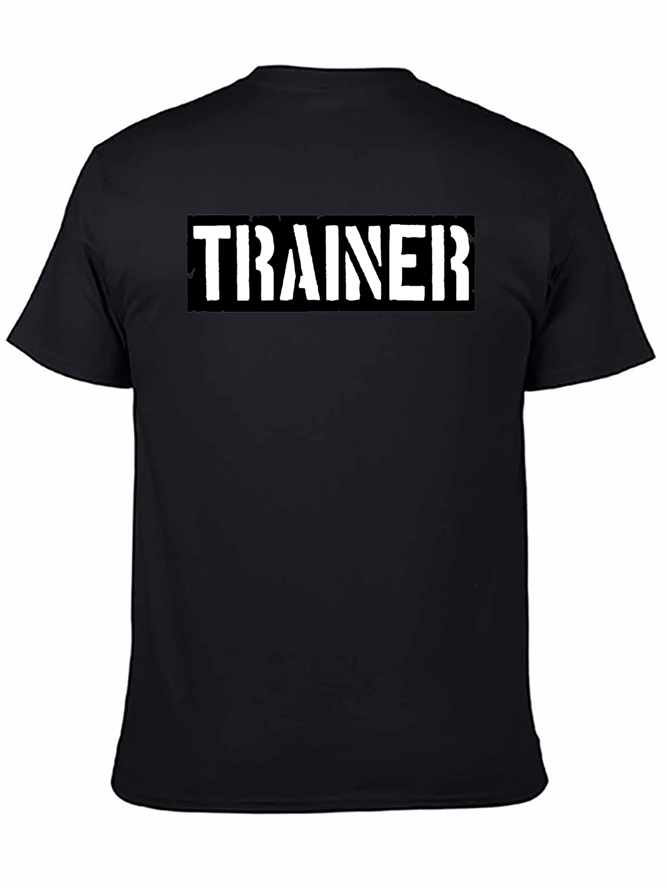 Trainer T-Shirt: Bold Black and Ready to Go!