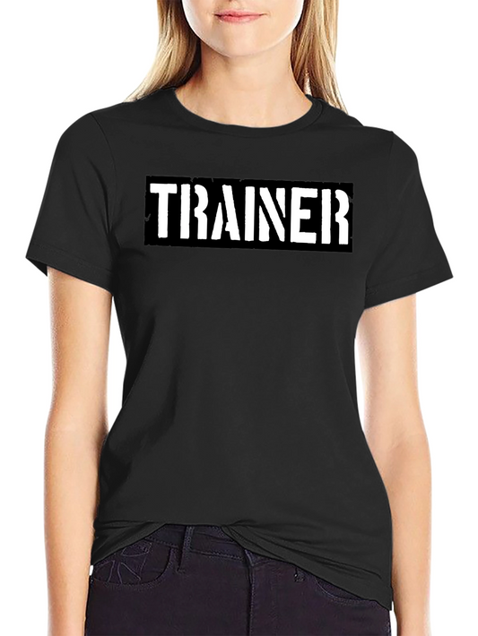 Trainer T-Shirt: Bold Black and Ready to Go!